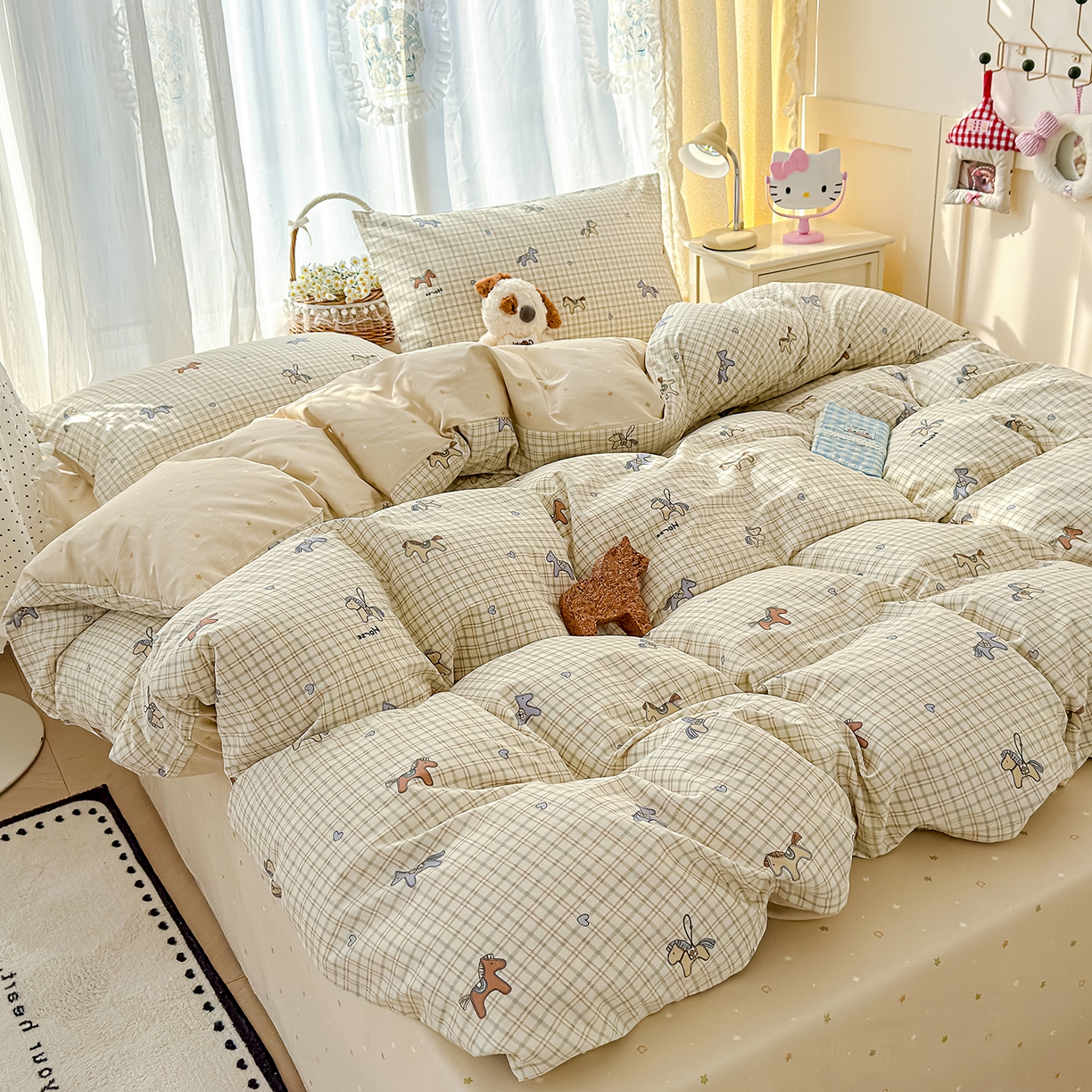 91家纺网 家纺一手货源 找家纺 铺尚美家纺 2026新款12868新疆全棉纯棉单品床单系列（提供质检报告） 马上暴富