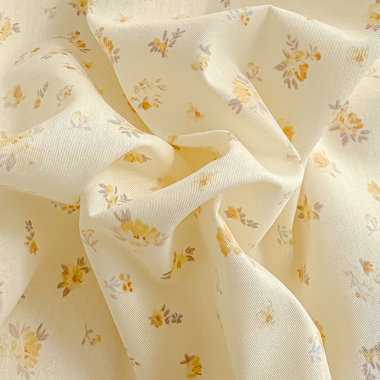 91家纺网 家纺一手货源 找家纺 铺尚美家纺 2026新款12868新疆全棉纯棉单品床单系列（提供质检报告） 奶油花篱