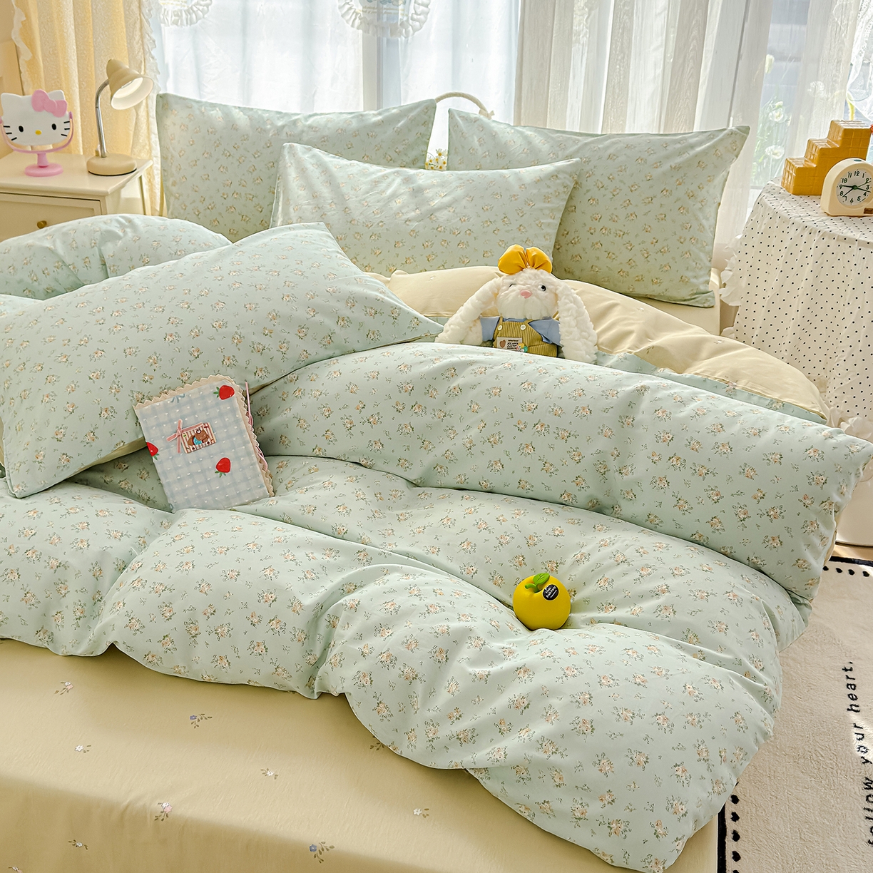 91家纺网 家纺一手货源 找家纺 铺尚美家纺 2026新款12868新疆全棉纯棉单品床单系列（提供质检报告） 疏影梦境