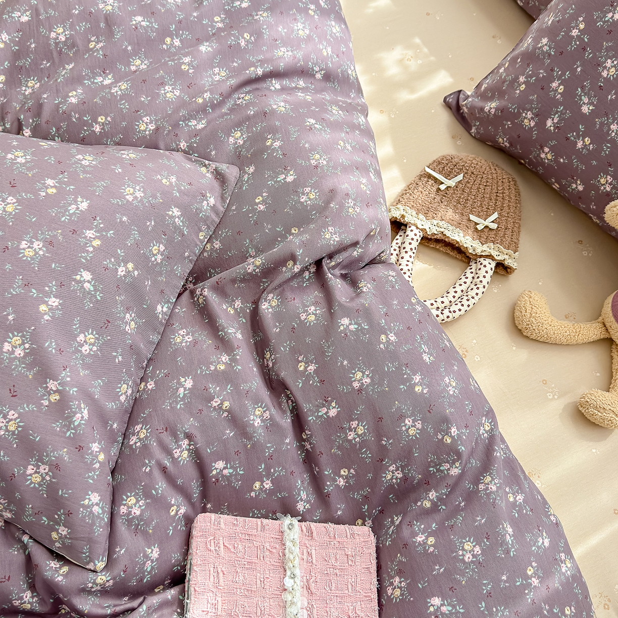 91家纺网 家纺一手货源 找家纺 铺尚美家纺 2026新款12868新疆全棉纯棉单品床单系列（提供质检报告） 风信子