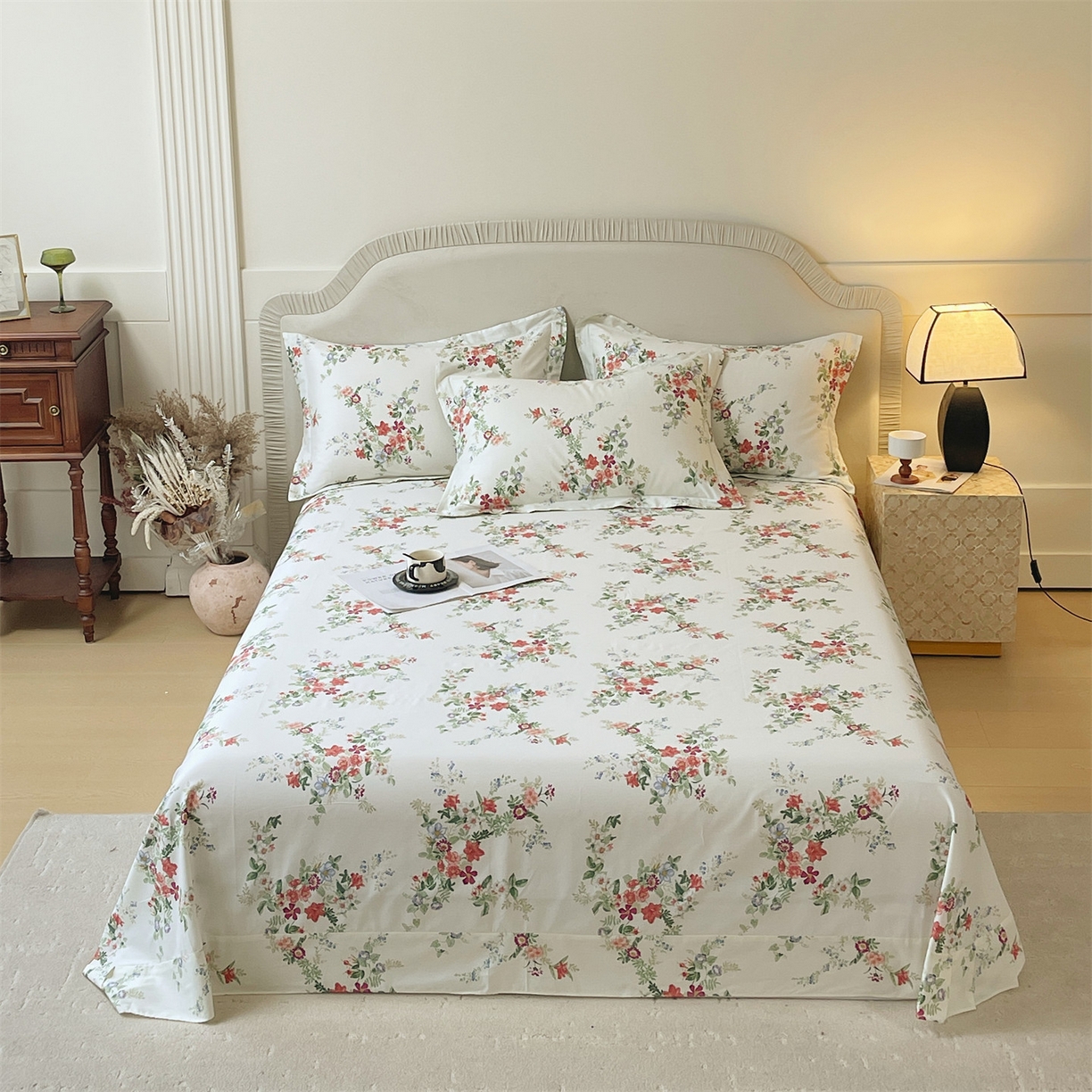 91家纺网 家纺一手货源 找家纺 （总）宝齐莱家纺 2026新款全棉纯棉13372印花单床单床单单件