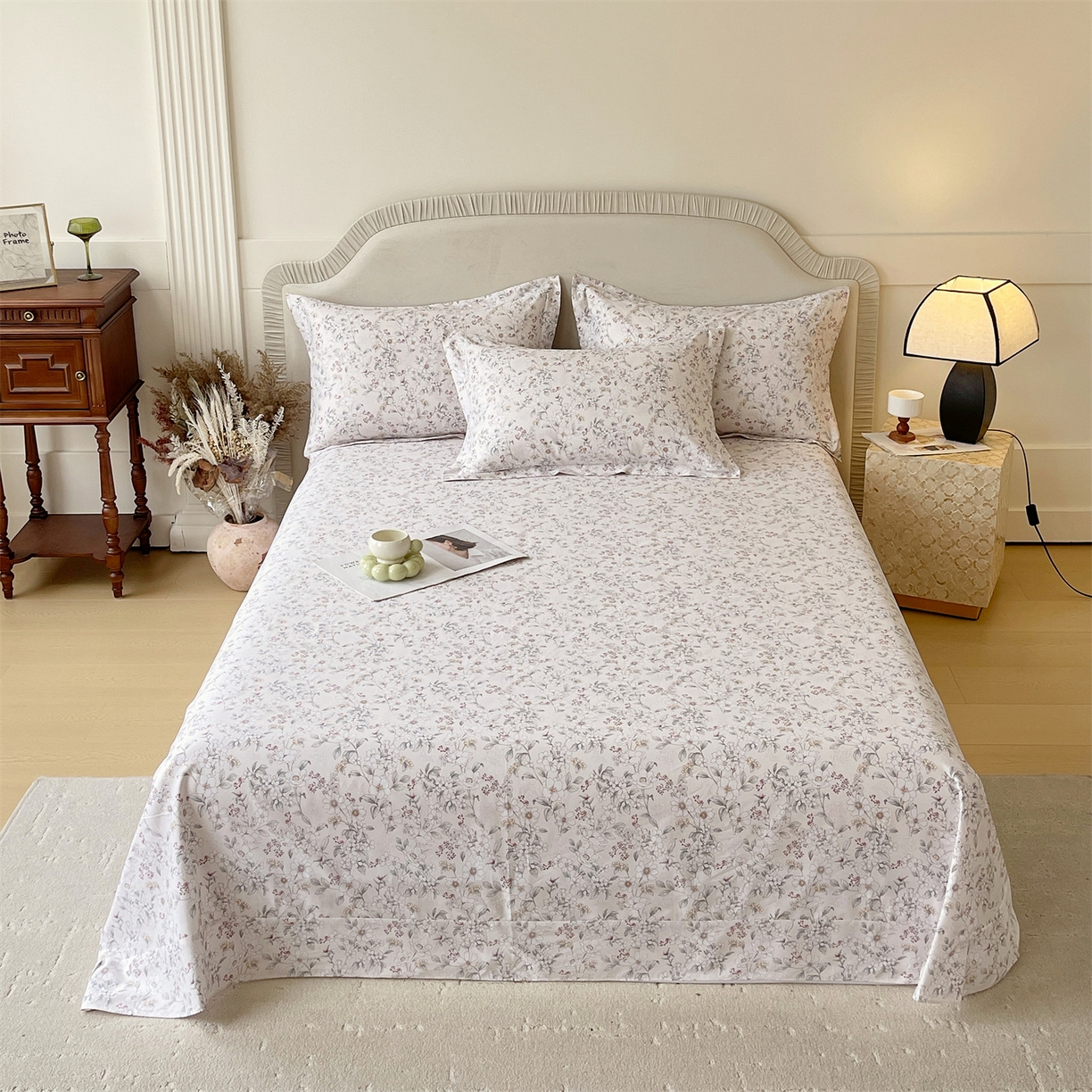 91家纺网 家纺一手货源 找家纺 （总）宝齐莱家纺 2026新款全棉纯棉13372印花单床单床单单件