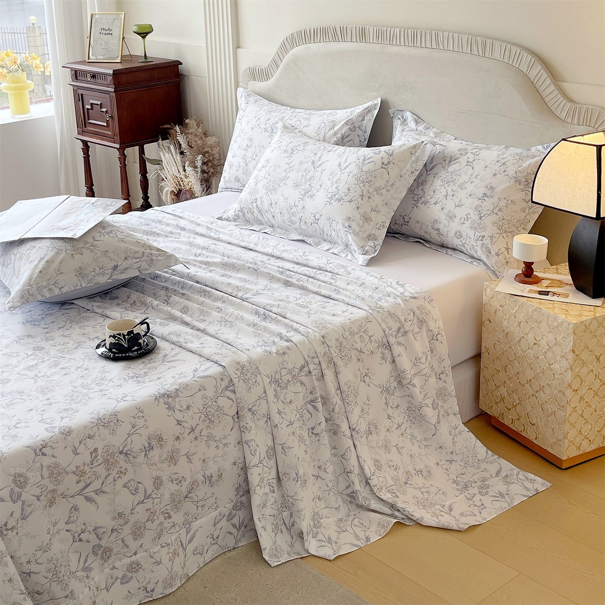 91家纺网 家纺一手货源 找家纺 （总）宝齐莱家纺 2026新款全棉纯棉13372印花单床单床单单件