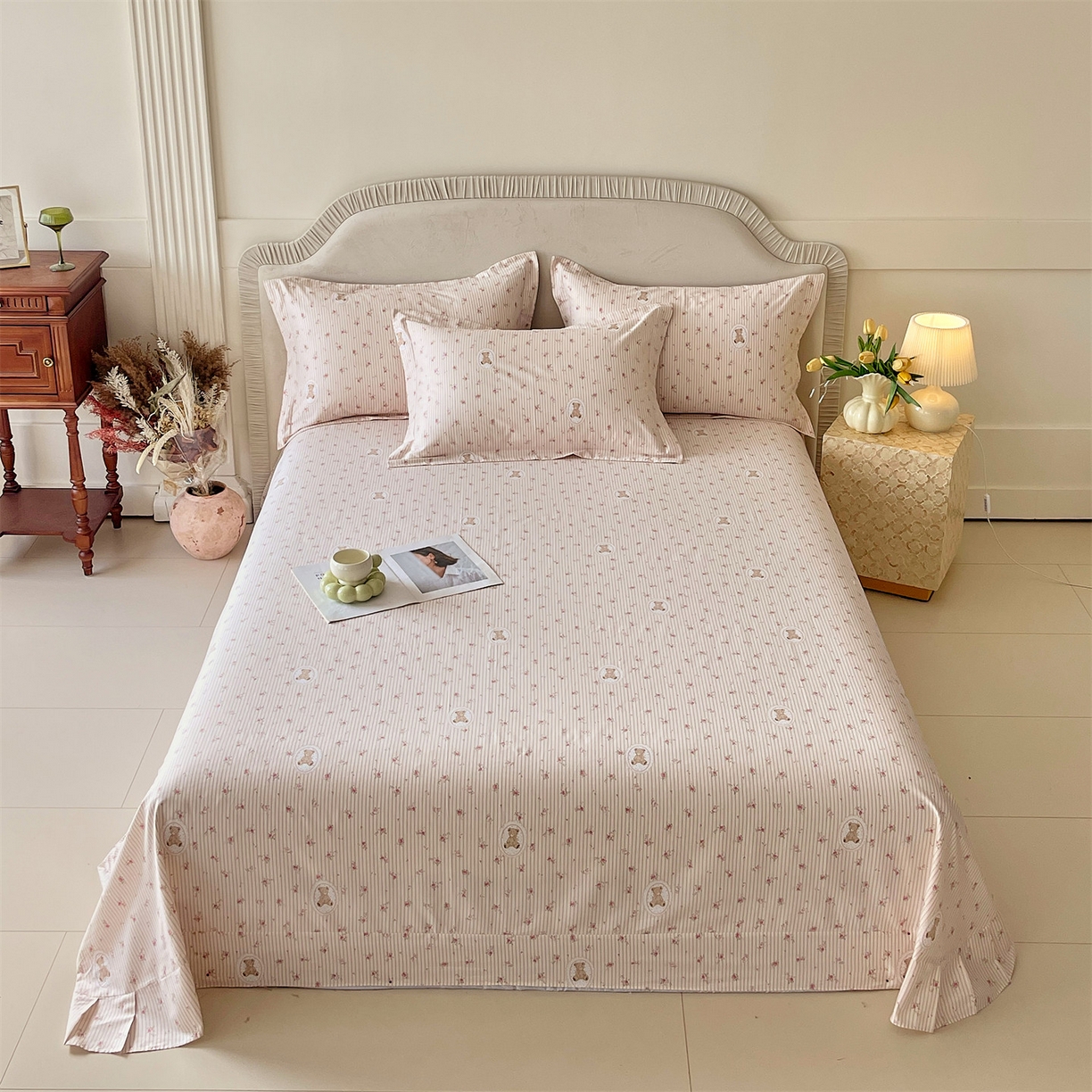 宝齐莱家纺 2026新款全棉纯棉13372印花单床单床单单件 小确幸