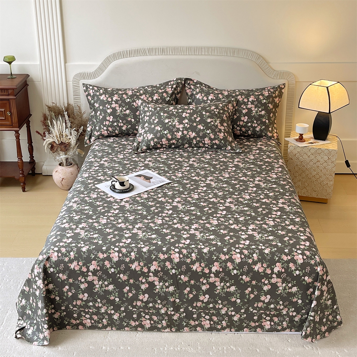 宝齐莱家纺 2026新款全棉纯棉13372印花单床单床单单件 美如画