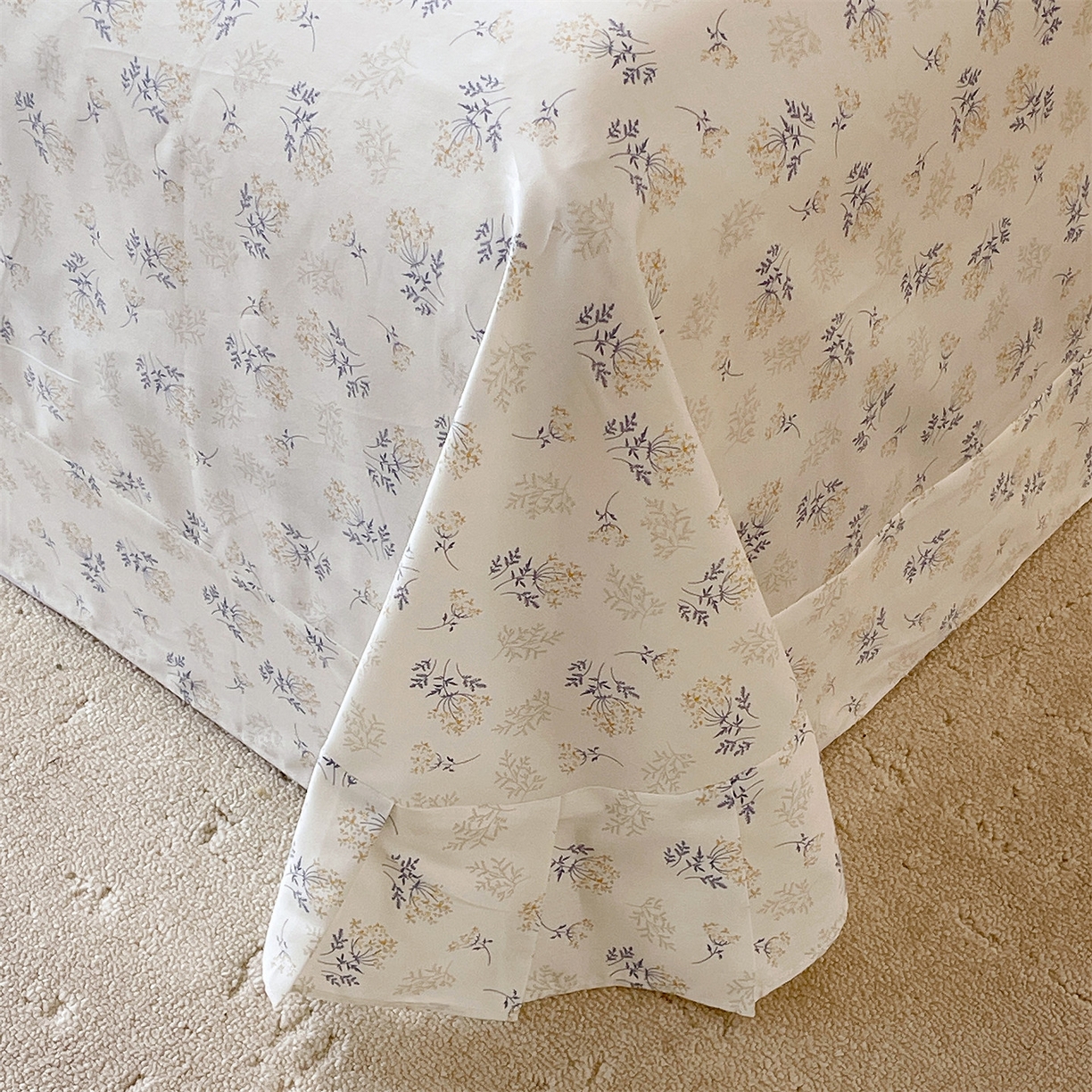 91家纺网 家纺一手货源 找家纺 宝齐莱家纺 2026新款全棉纯棉13372印花单床单床单单件 左岸晨雾