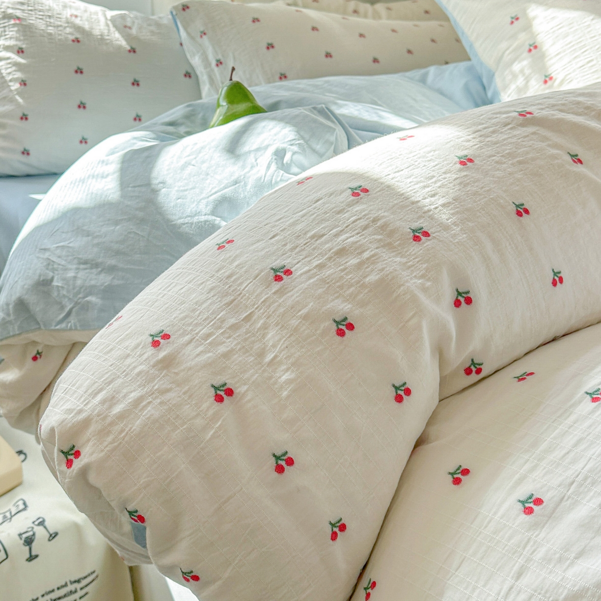 91家纺网 家纺一手货源 找家纺 （总）田野 2026新款水洗棉提花人字小清新系列四件套