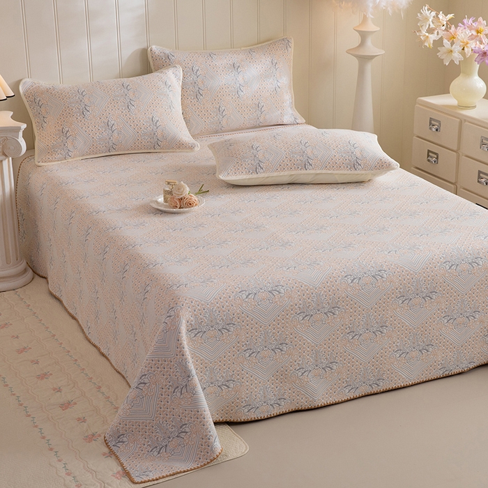 91家纺网 家纺一手货源 找家纺 （总）美达家纺 2026新款全棉六层纱高温砂洗贝壳边床盖单品床盖床盖单件