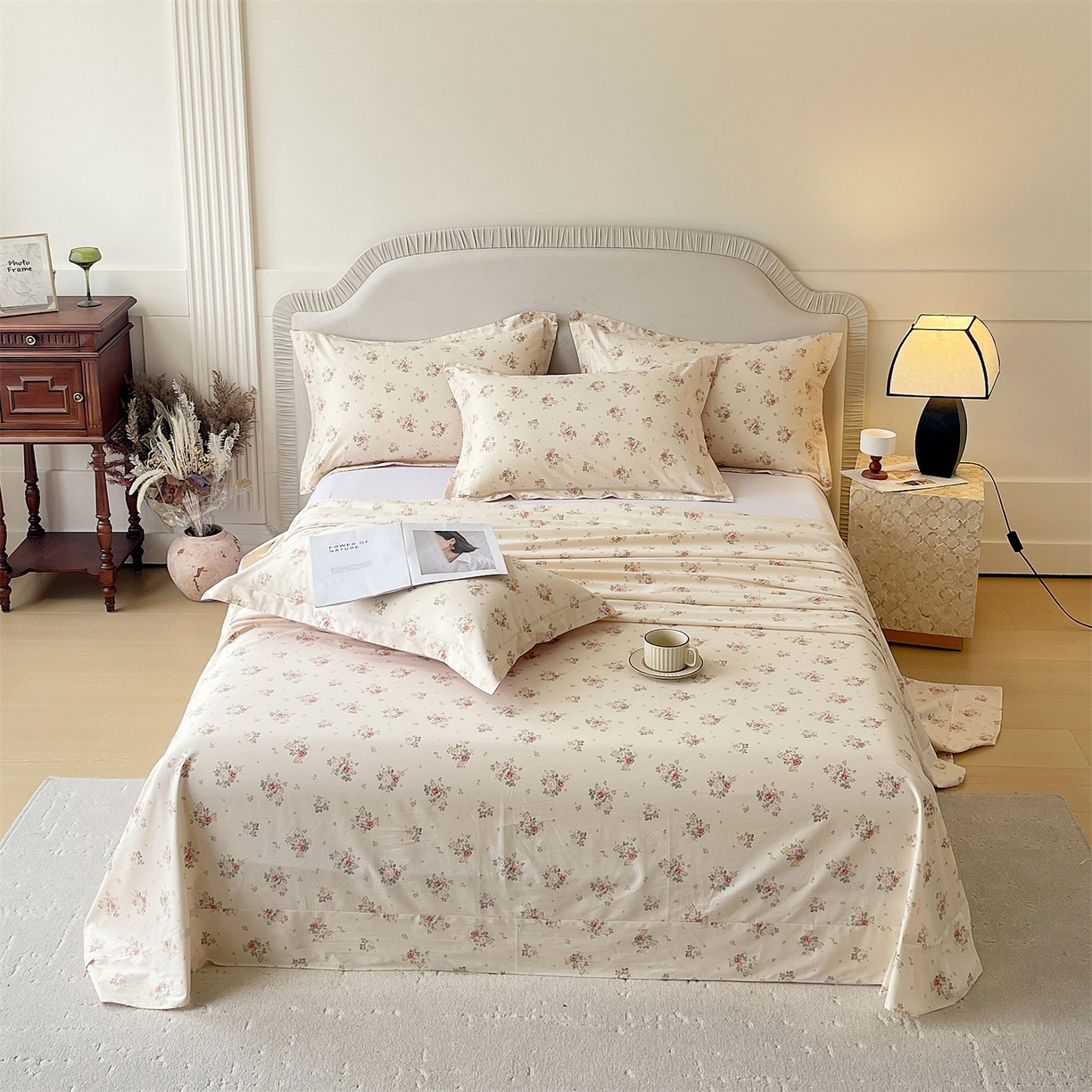 91家纺网 家纺一手货源 找家纺 宝齐莱家纺 2026新款全棉纯棉13372印花单床单床单单件 洛可可