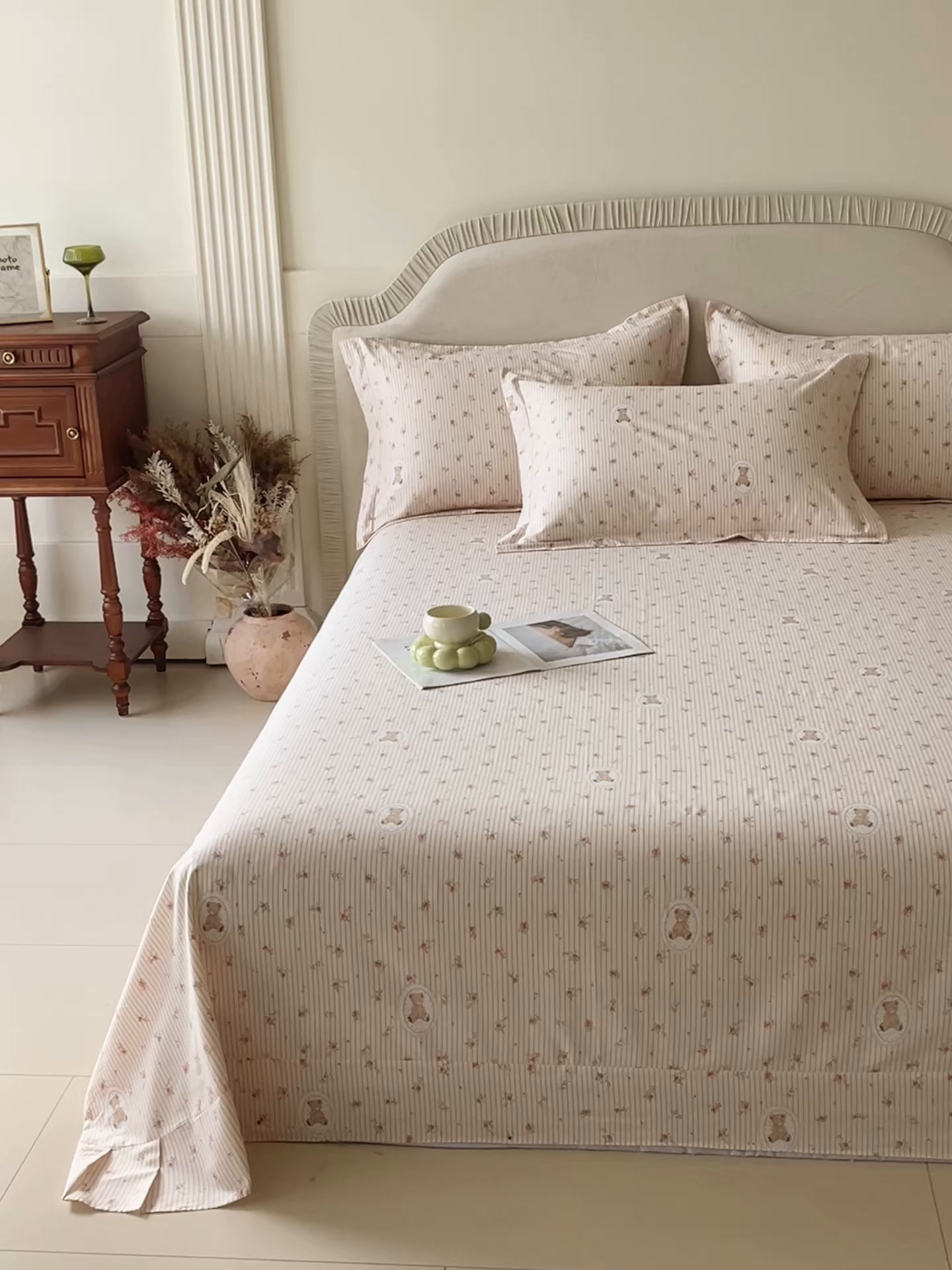 91家纺网 家纺一手货源 找家纺 宝齐莱家纺 2026新款全棉纯棉13372印花单床单床单单件 小确幸