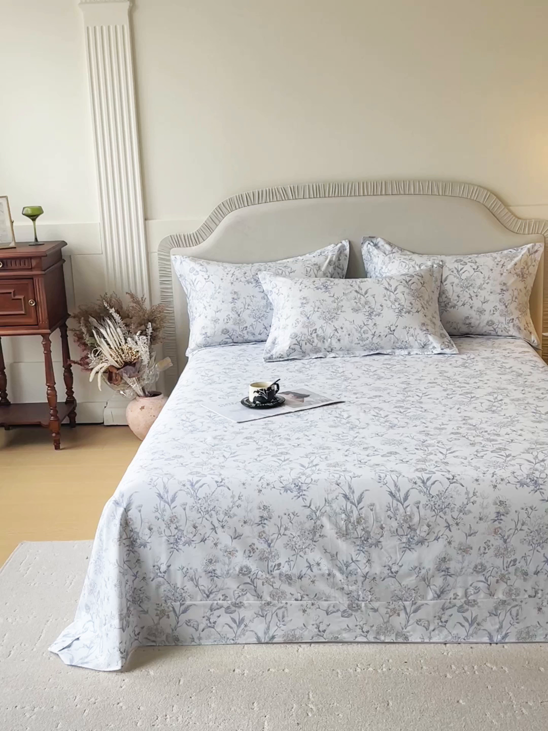 91家纺网 家纺一手货源 找家纺 （总）宝齐莱家纺 2026新款全棉纯棉13372印花单床单床单单件