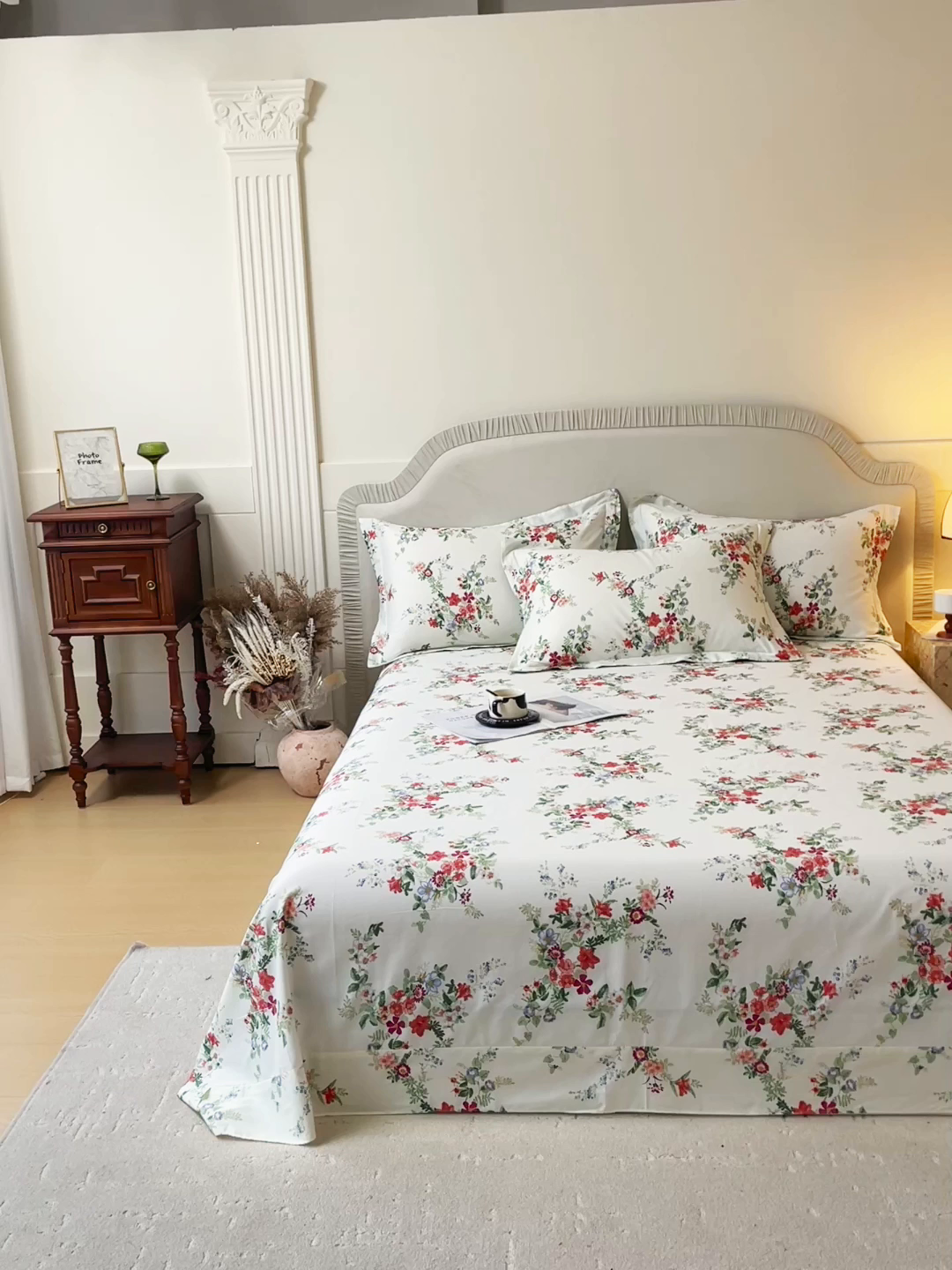 91家纺网 家纺一手货源 找家纺 宝齐莱家纺 2026新款全棉纯棉13372印花单床单床单单件 香榭丽