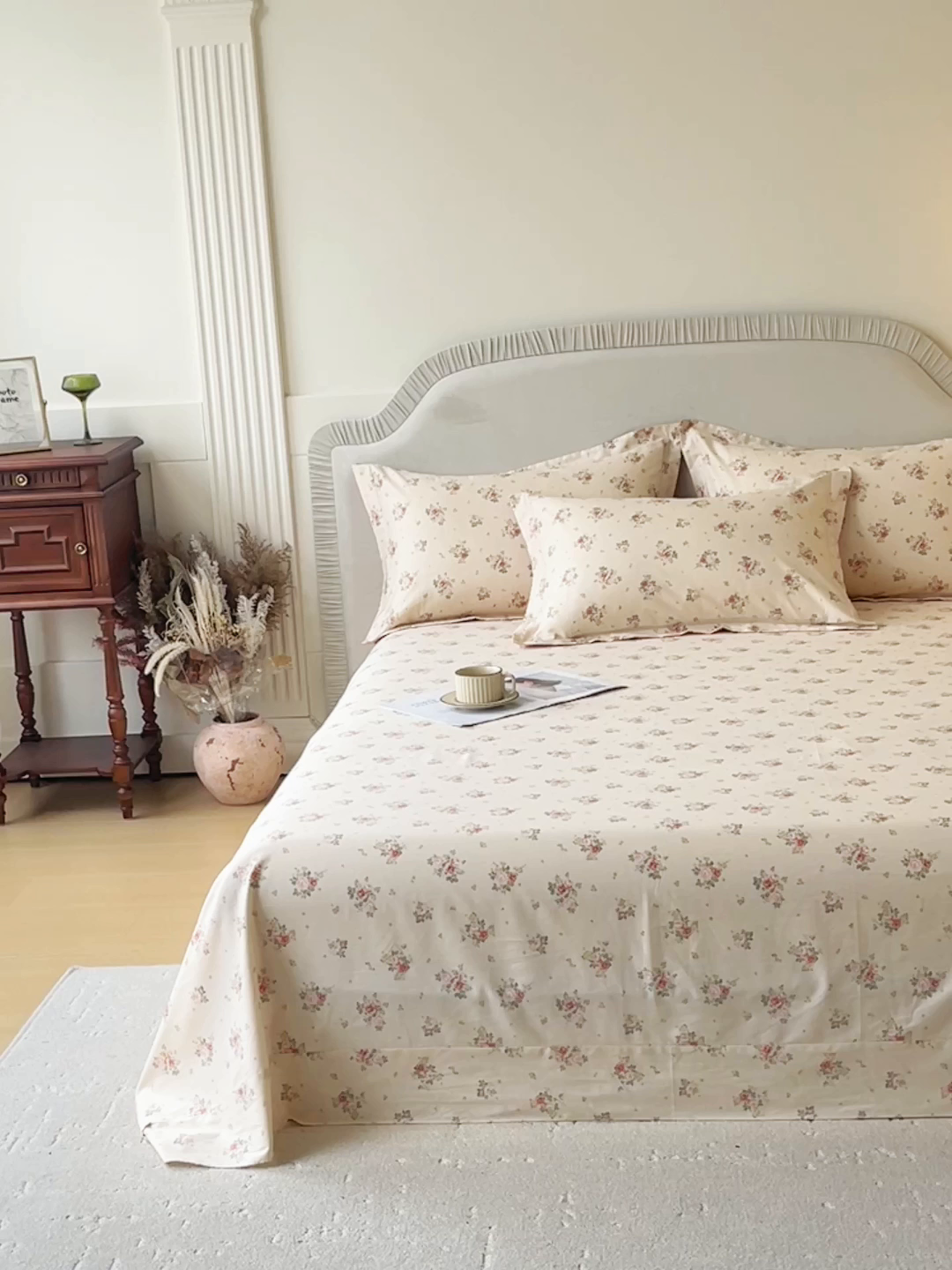 91家纺网 家纺一手货源 找家纺 宝齐莱家纺 2026新款全棉纯棉13372印花单床单床单单件 洛可可