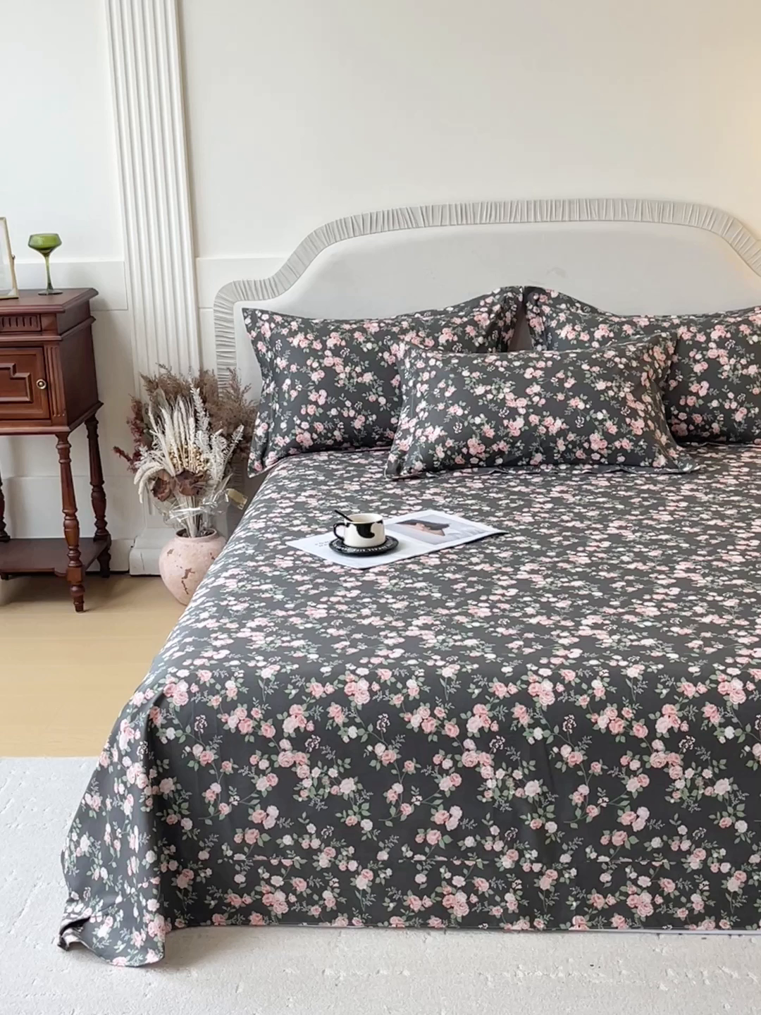 91家纺网 家纺一手货源 找家纺 宝齐莱家纺 2026新款全棉纯棉13372印花单床单床单单件 美如画