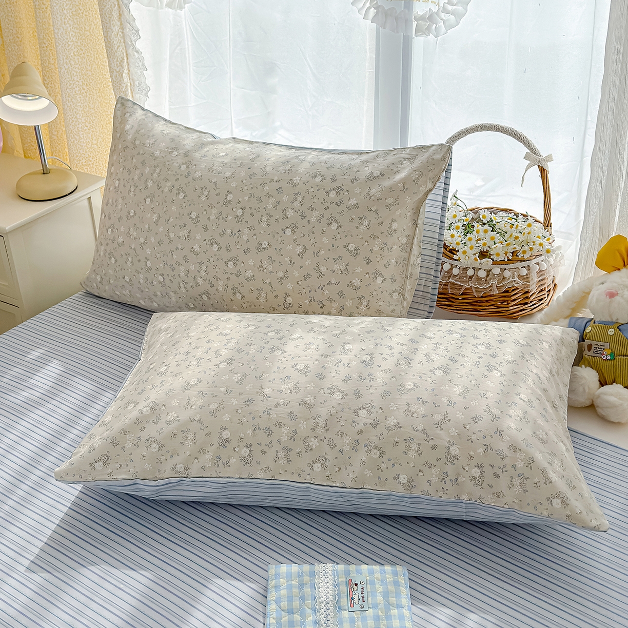 91家纺网 家纺一手货源 找家纺 （总）铺尚美家纺 2026新款12868新疆全棉纯棉单品枕套系列（提供质检报告）