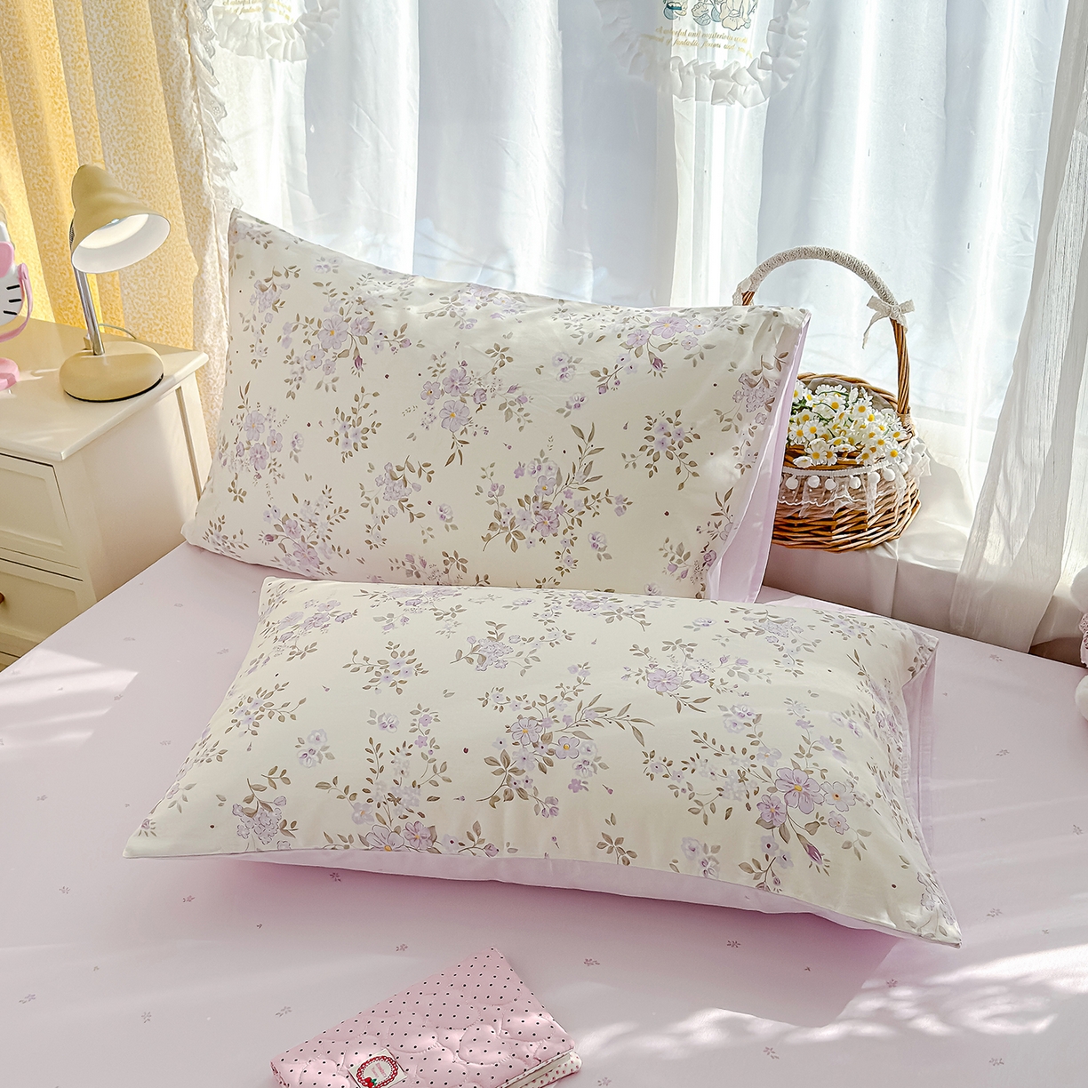 铺尚美家纺 2026新款12868新疆全棉纯棉单品枕套系列（提供质检报告） 苏林-紫