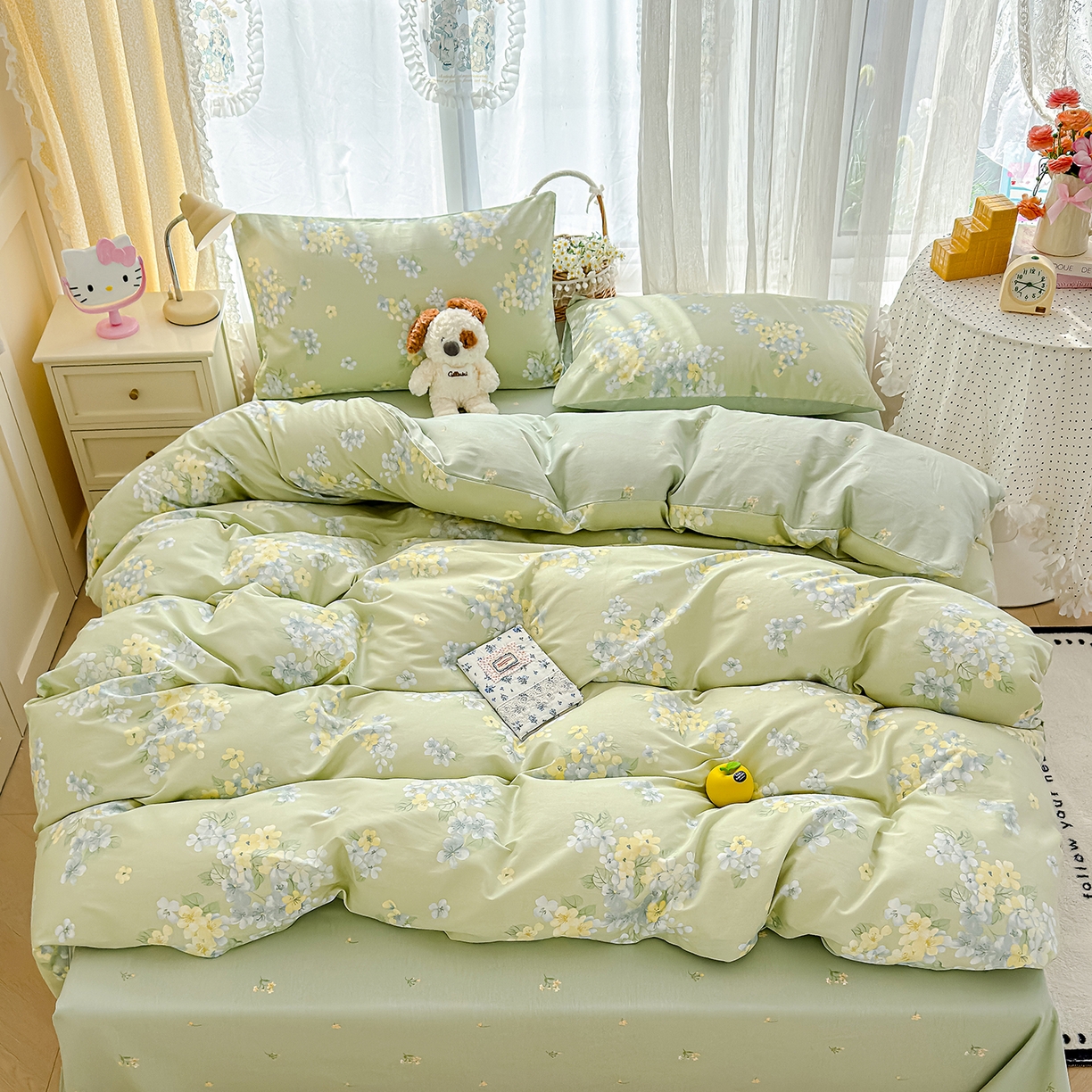 91家纺网 家纺一手货源 找家纺 铺尚美家纺 2026新款12868新疆全棉纯棉单品枕套系列（提供质检报告） 初夏花蕊