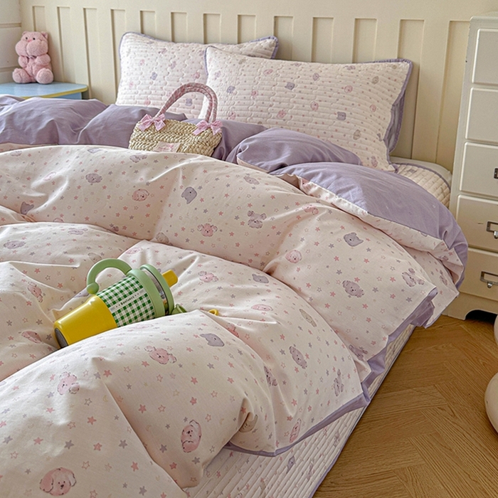 91家纺网 家纺一手货源 找家纺 （总）孑寐家纺 2026新款全棉纯棉四季款床盖四件套