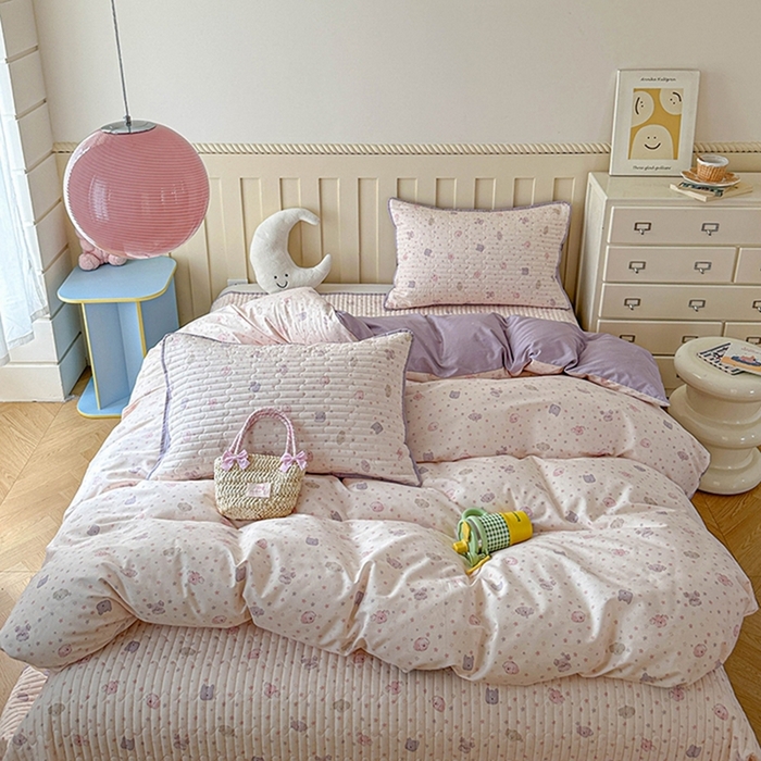 91家纺网 家纺一手货源 找家纺 （总）孑寐家纺 2026新款全棉纯棉四季款床盖四件套