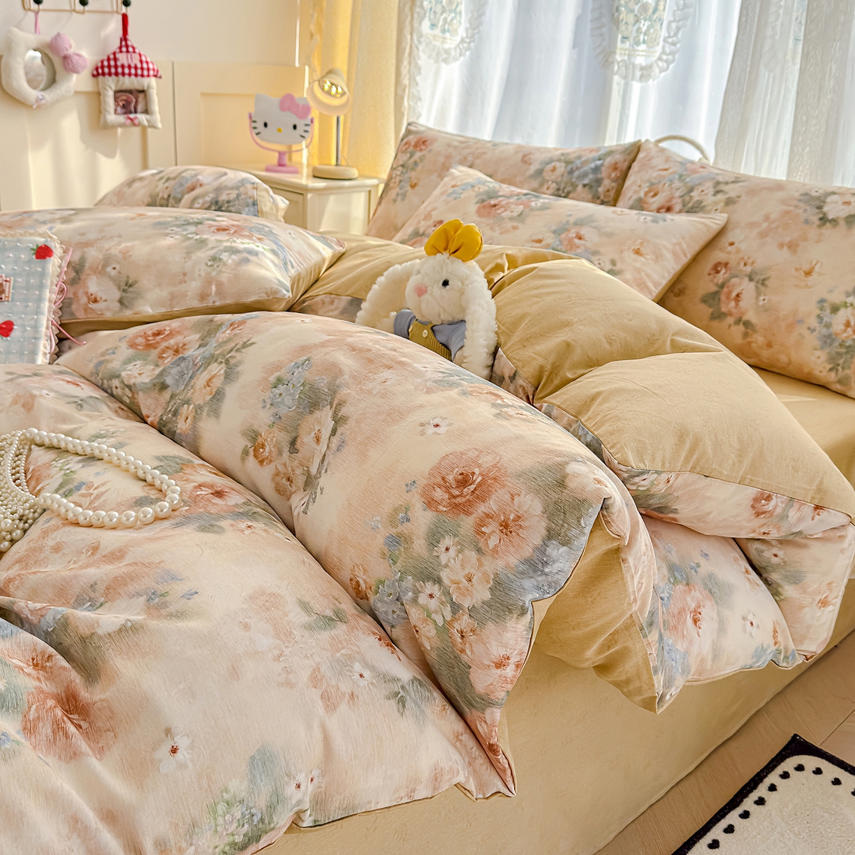 91家纺网 家纺一手货源 找家纺 铺尚美家纺 2026新款12868新疆全棉纯棉单品枕套系列（提供质检报告） 锦绣园