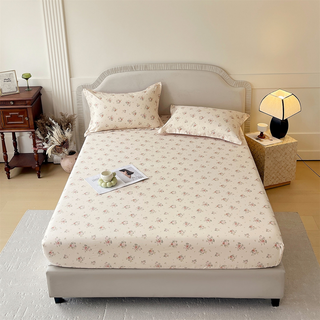 91家纺网 家纺一手货源 找家纺 （总）宝齐莱家纺 2026新款全棉纯棉13372印花单床笠床笠单件