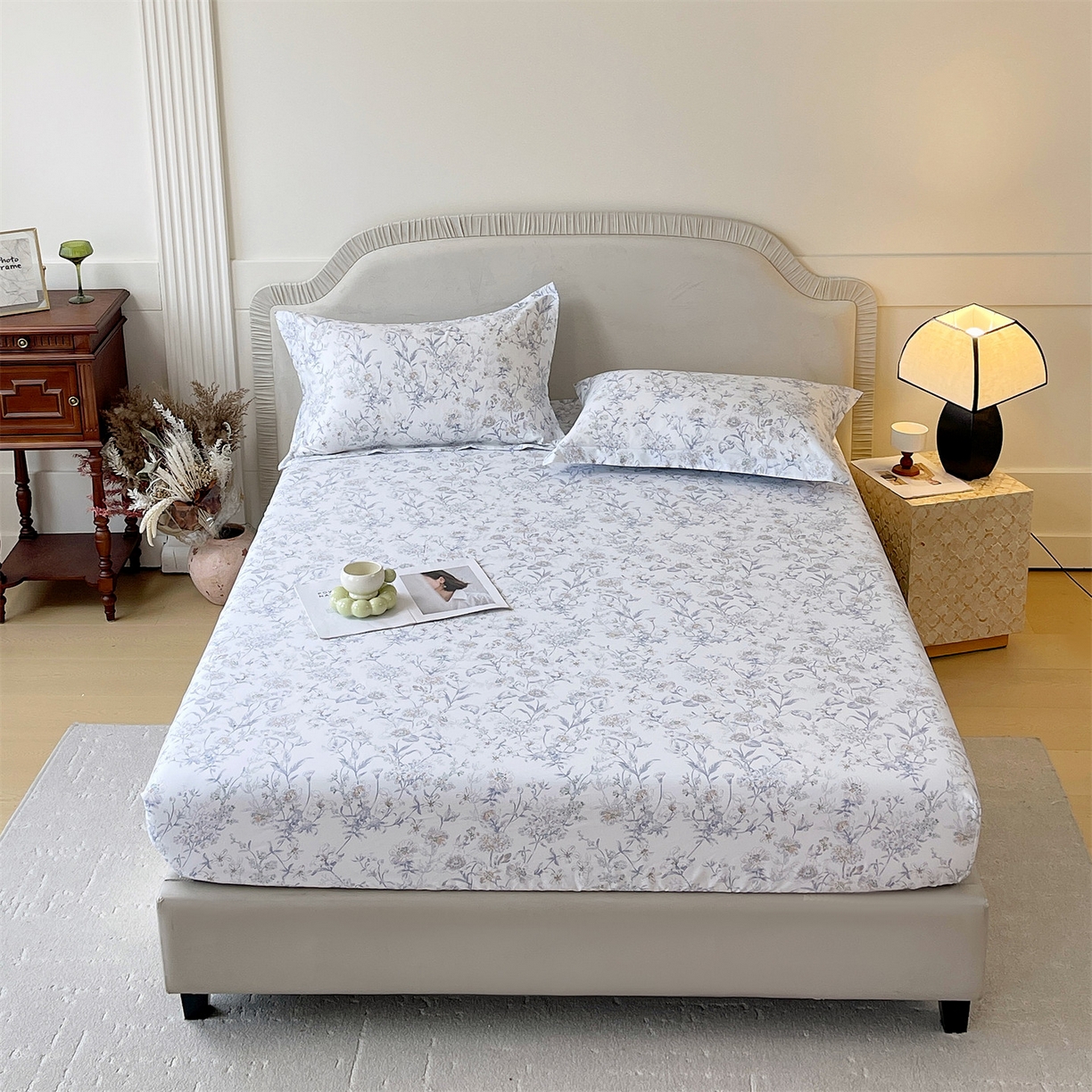 91家纺网 家纺一手货源 找家纺 （总）宝齐莱家纺 2026新款全棉纯棉13372印花单床笠床笠单件