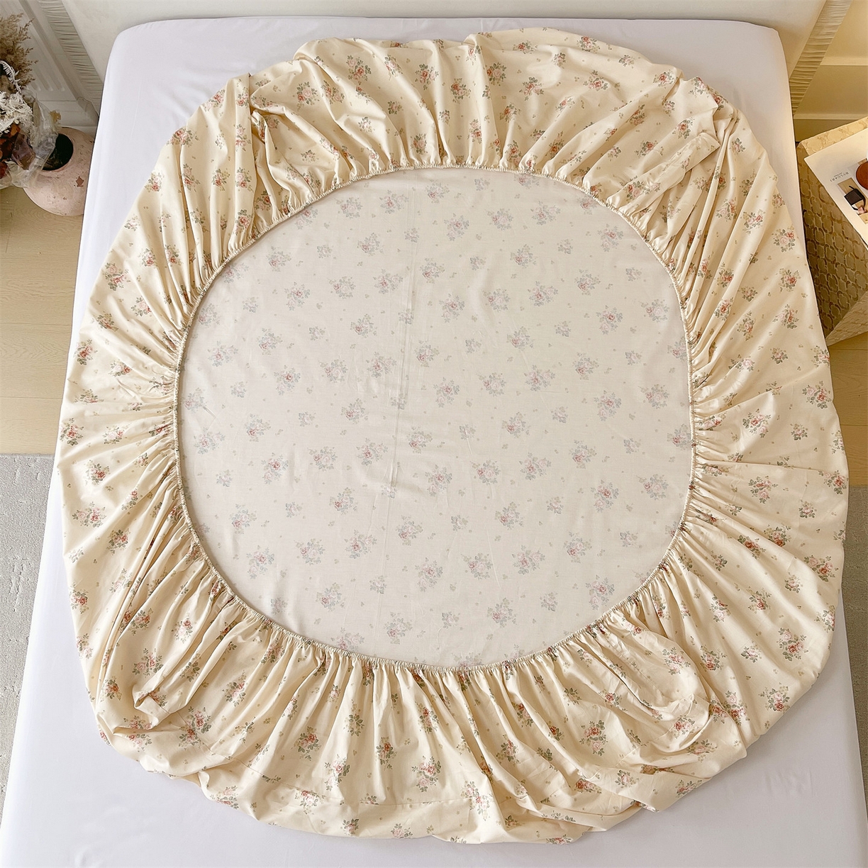 91家纺网 家纺一手货源 找家纺 宝齐莱家纺 2026新款全棉纯棉13372印花单床笠床笠单件 洛可可