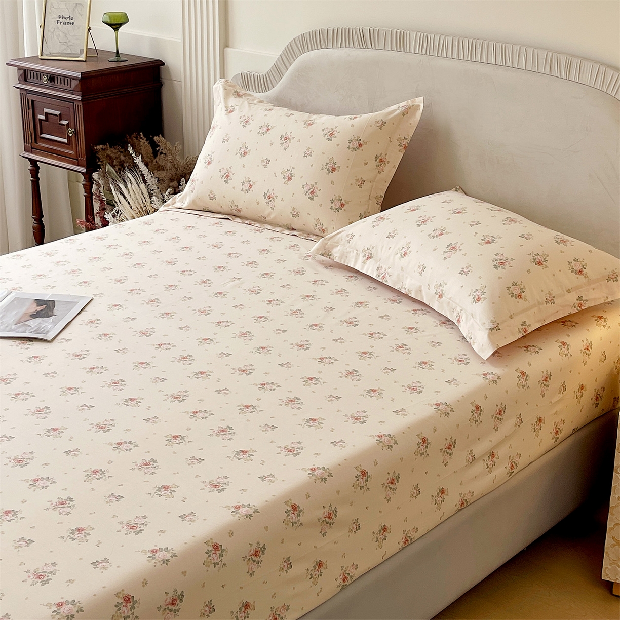 91家纺网 家纺一手货源 找家纺 宝齐莱家纺 2026新款全棉纯棉13372印花单床笠床笠单件 洛可可