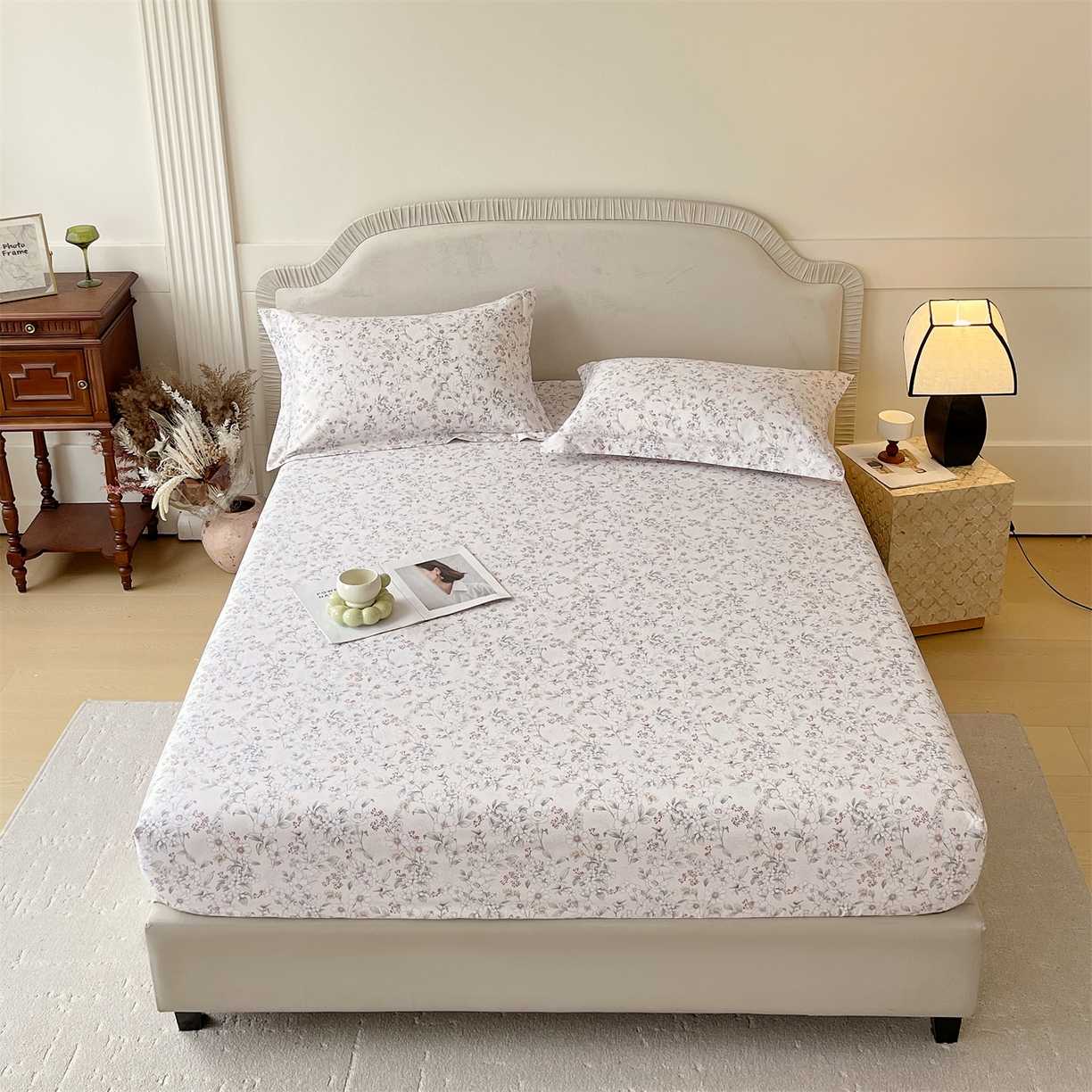 宝齐莱家纺 2026新款全棉纯棉13372印花单床笠床笠单件 烟花间