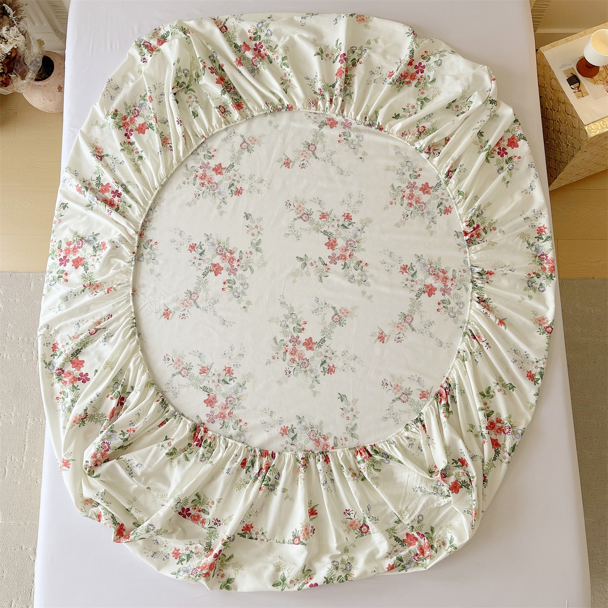 91家纺网 家纺一手货源 找家纺 宝齐莱家纺 2026新款全棉纯棉13372印花单床笠床笠单件 香榭丽