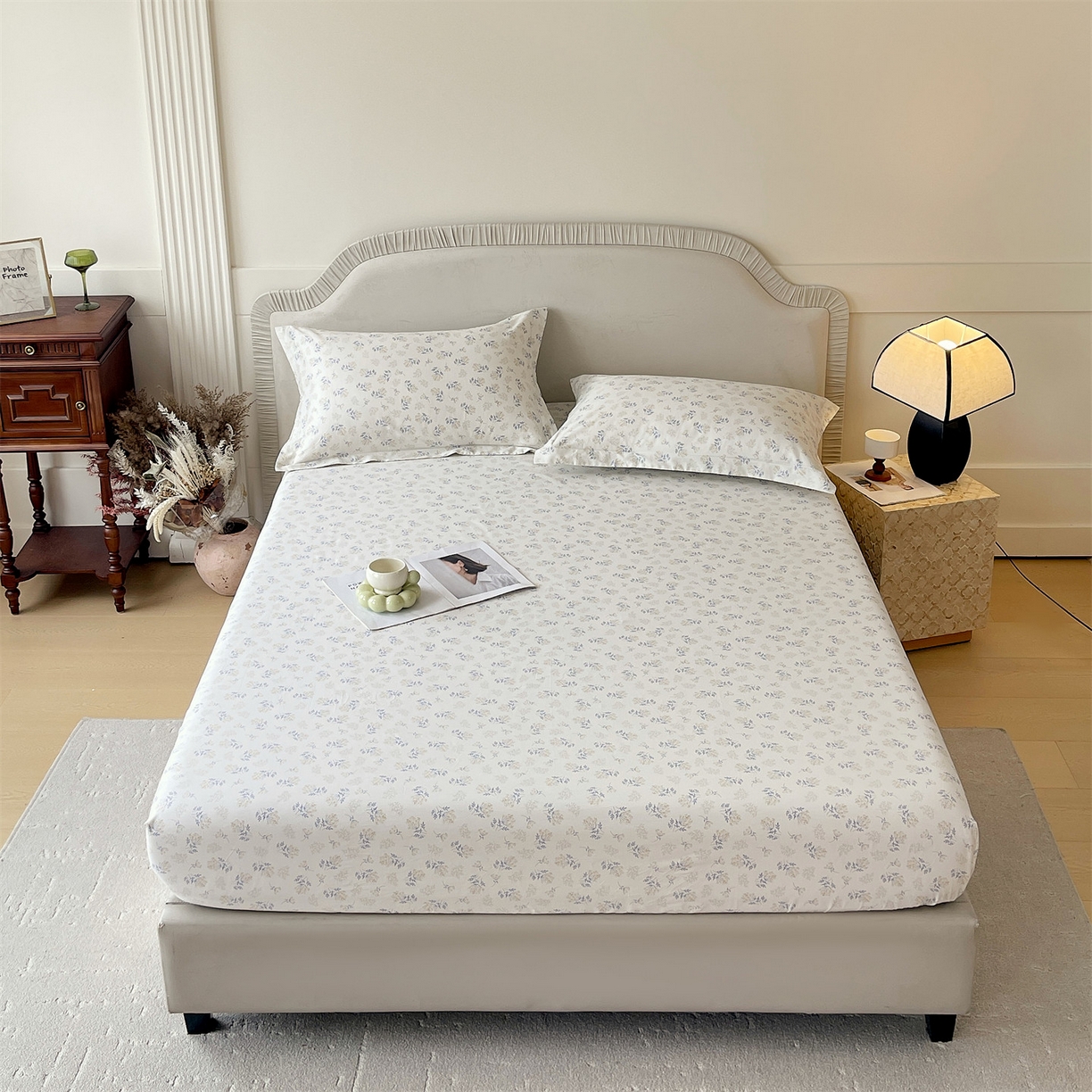 宝齐莱家纺 2026新款全棉纯棉13372印花单床笠床笠单件 左岸晨雾