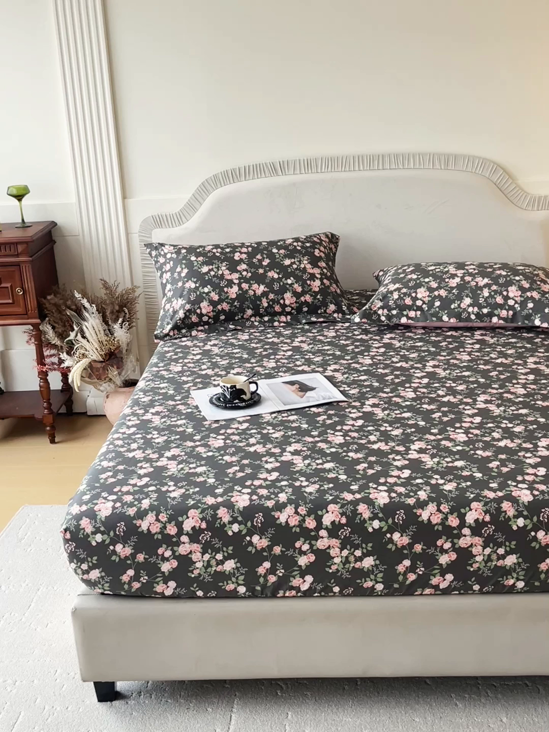 91家纺网 家纺一手货源 找家纺 宝齐莱家纺 2026新款全棉纯棉13372印花单床笠床笠单件 美如画