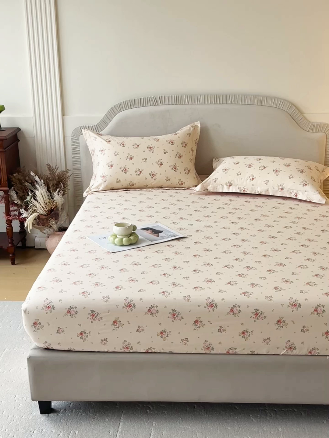 91家纺网 家纺一手货源 找家纺 宝齐莱家纺 2026新款全棉纯棉13372印花单床笠床笠单件 洛可可