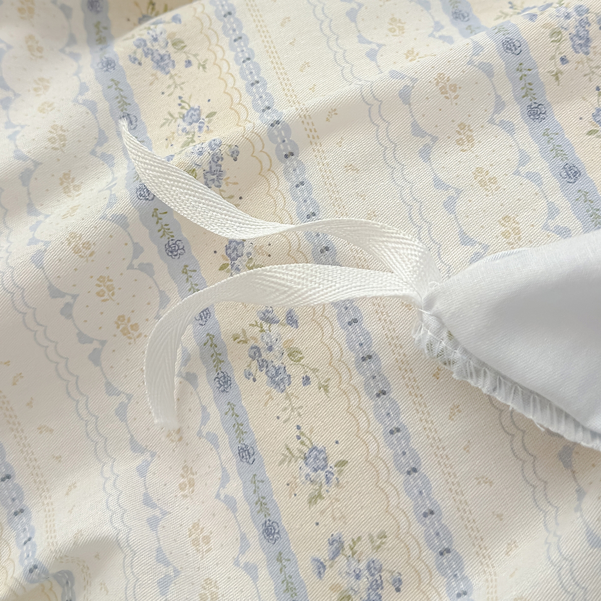 91家纺网 家纺一手货源 找家纺 铺尚美家纺 2026新款12868新疆全棉纯棉单品枕套系列（提供质检报告） 浅纹蓝