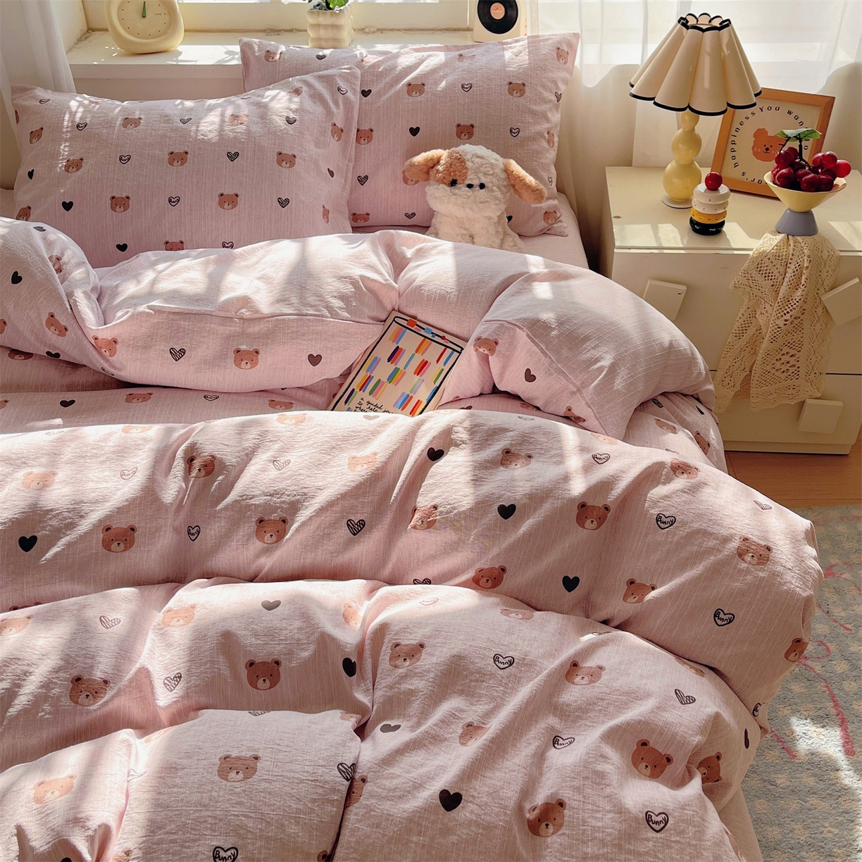 91家纺网 家纺一手货源 找家纺 （总）盛秋家纺 2026春夏新款亲肤舒适色织四件套-洛基系列