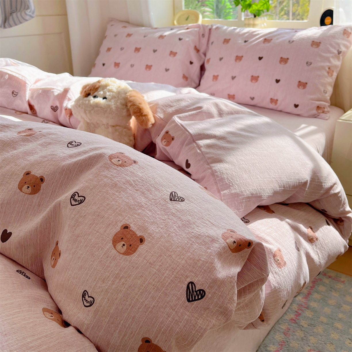 91家纺网 家纺一手货源 找家纺 （总）盛秋家纺 2026春夏新款亲肤舒适色织四件套-洛基系列