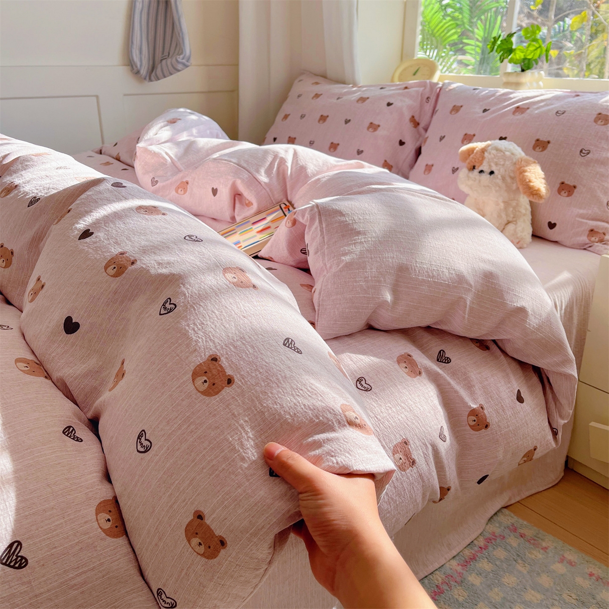 91家纺网 家纺一手货源 找家纺 （总）盛秋家纺 2026春夏新款亲肤舒适色织四件套-洛基系列