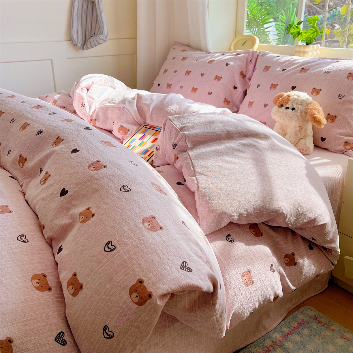 91家纺网 家纺一手货源 找家纺 （总）盛秋家纺 2026春夏新款亲肤舒适色织四件套-洛基系列