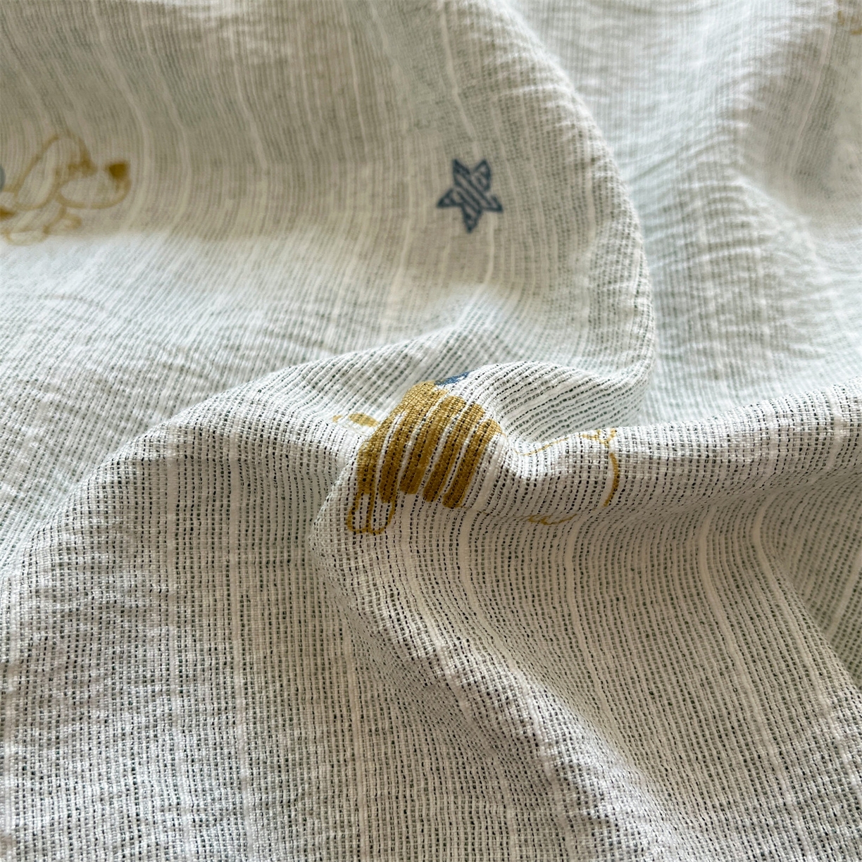 91家纺网 家纺一手货源 找家纺 盛秋家纺 2026春夏新款亲肤舒适色织四件套-洛基系列 星狗+抹茶