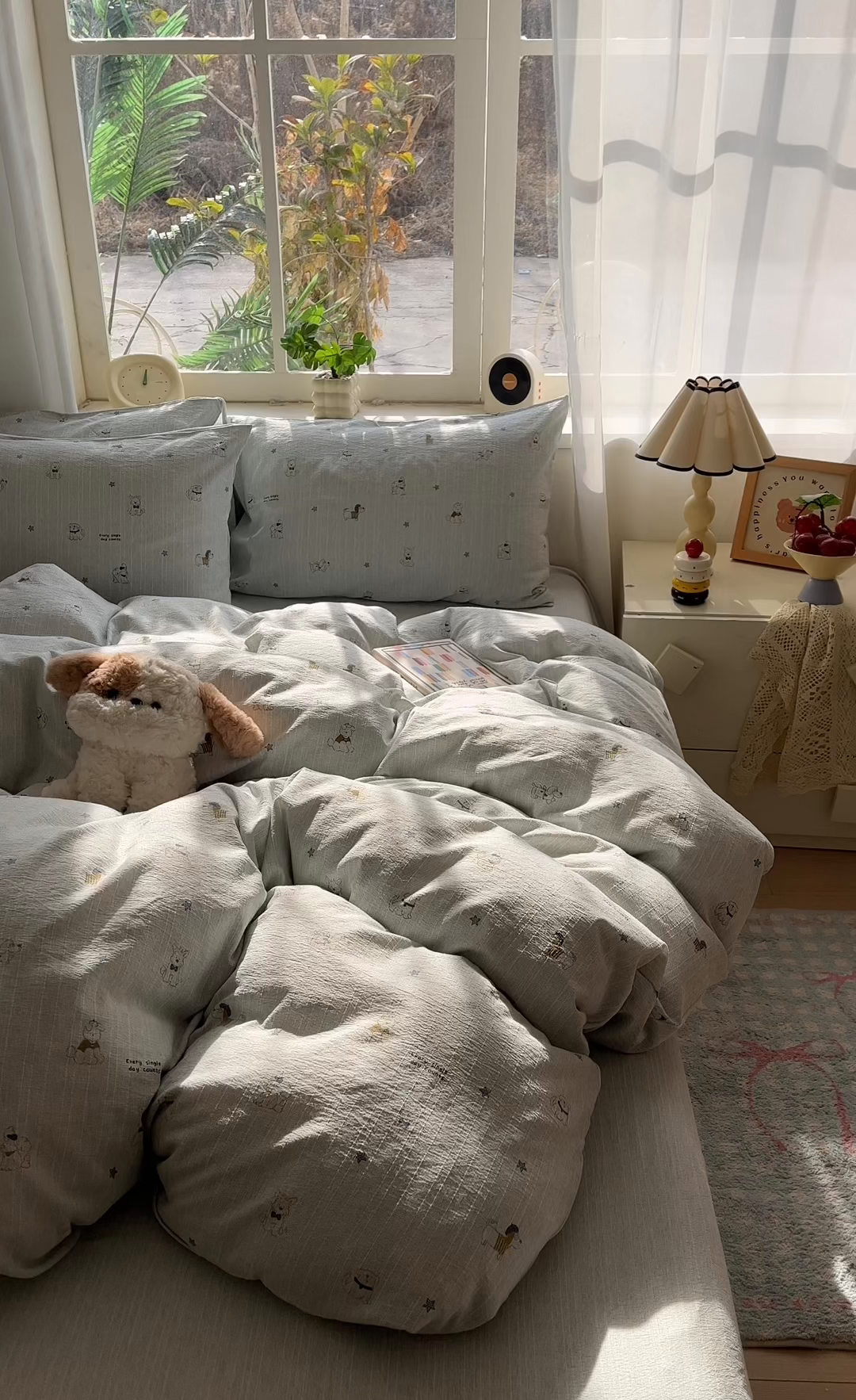 91家纺网 家纺一手货源 找家纺 盛秋家纺 2026春夏新款亲肤舒适色织四件套-洛基系列 星狗+抹茶