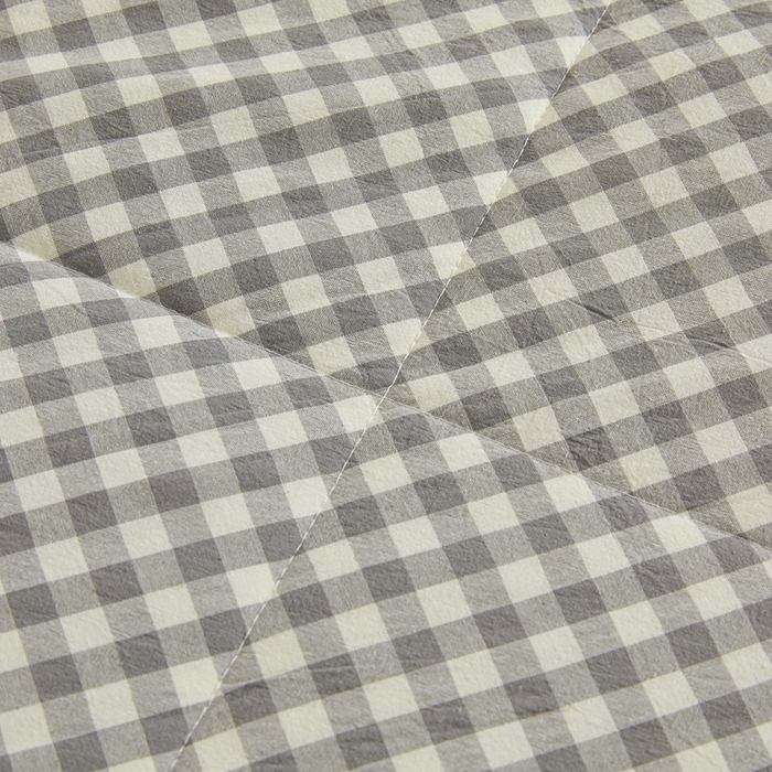 91家纺网 家纺一手货源 找家纺 爱屋及屋 2026新款无印风新疆棉花夏被夏凉被被子被芯 灰小格