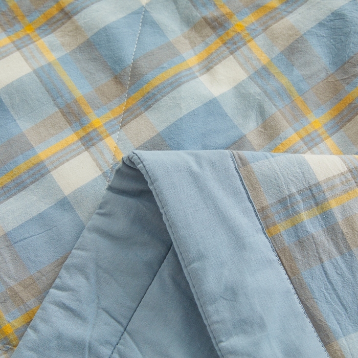 91家纺网 家纺一手货源 找家纺 爱屋及屋 2026新款无印风新疆棉花夏被夏凉被被子被芯 简析蓝