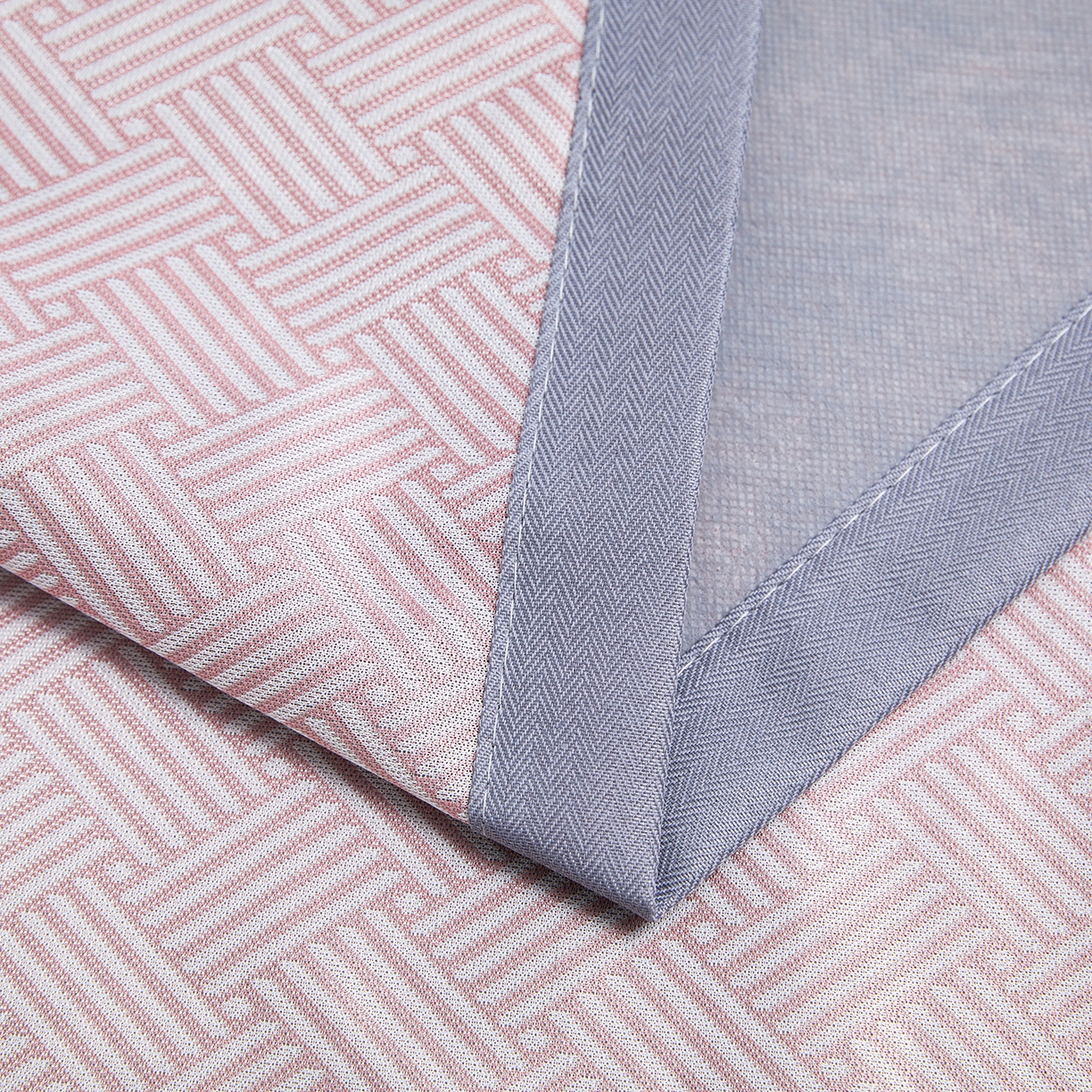 91家纺网 家纺一手货源 找家纺 席都凉席工厂店 2026新款可机洗水洗艾草凉感冰丝高精密碳光软席饼干花三件套 饼干花-粉色