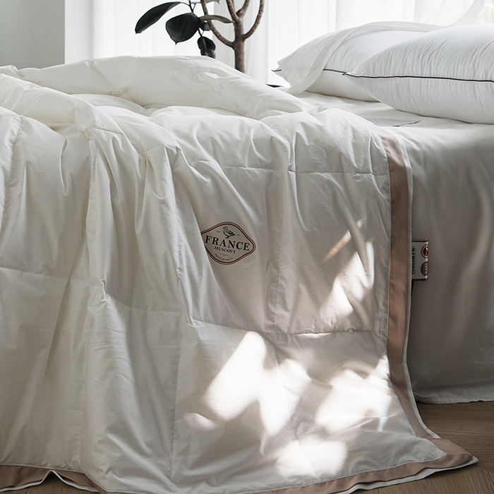 91家纺网 家纺一手货源 找家纺 （总）岚司羽 2026新款95%白鸭绒可水洗羽绒夏被