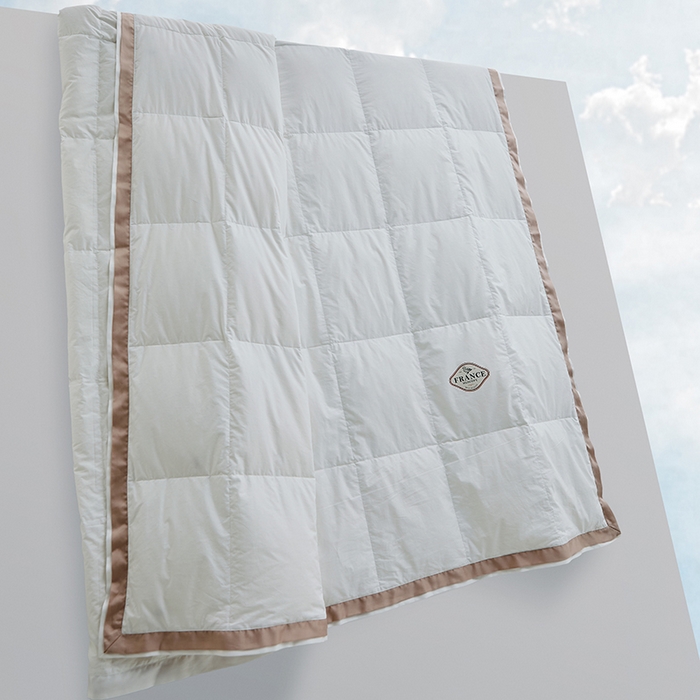 91家纺网 家纺一手货源 找家纺 （总）岚司羽 2026新款95%白鸭绒可水洗羽绒夏被