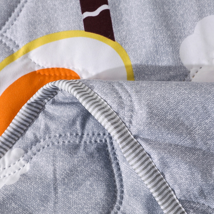 91家纺网 家纺一手货源 找家纺 好欣怡家纺 2026新款海藻棉夏被夏凉被 椰子树