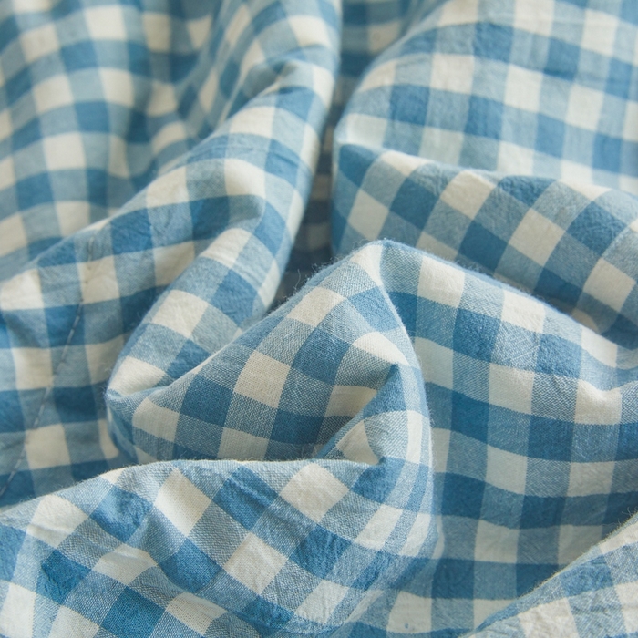 91家纺网 家纺一手货源 找家纺 爱屋及屋 2026新款无印风新疆棉花夏被夏凉被被子被芯 蓝小格