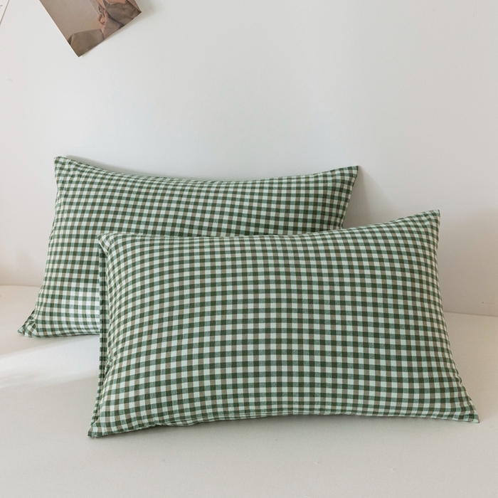 91家纺网 家纺一手货源 找家纺 爱屋及屋 2026新款无印风新疆棉花夏被夏凉被被子被芯 绿小格