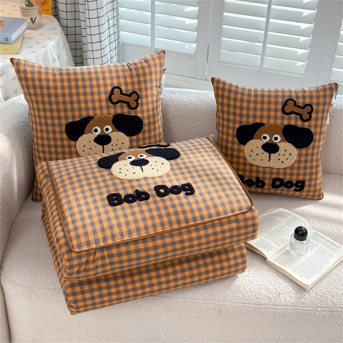 91家纺网 家纺一手货源 找家纺 （总）宝马家纺  2026年新款色织全棉毛巾绣抱枕被系列