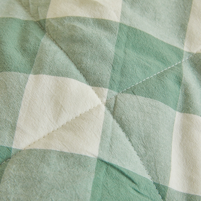 91家纺网 家纺一手货源 找家纺 爱屋及屋 2026新款无印风新疆棉花夏被夏凉被被子被芯 绿中格